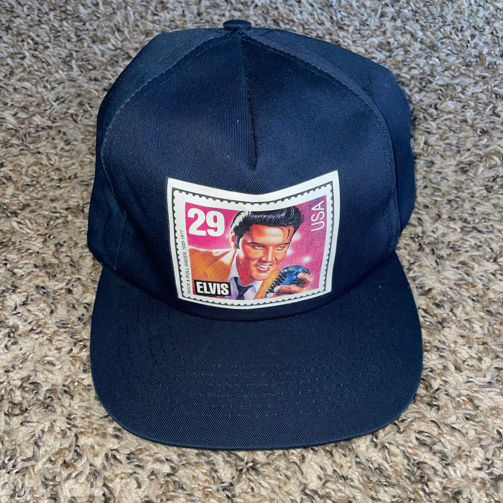 Vintage Elvis Presley 1992 Postal Stamp Snapback Mesh… - Gem